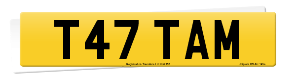 Registration number T47 TAM